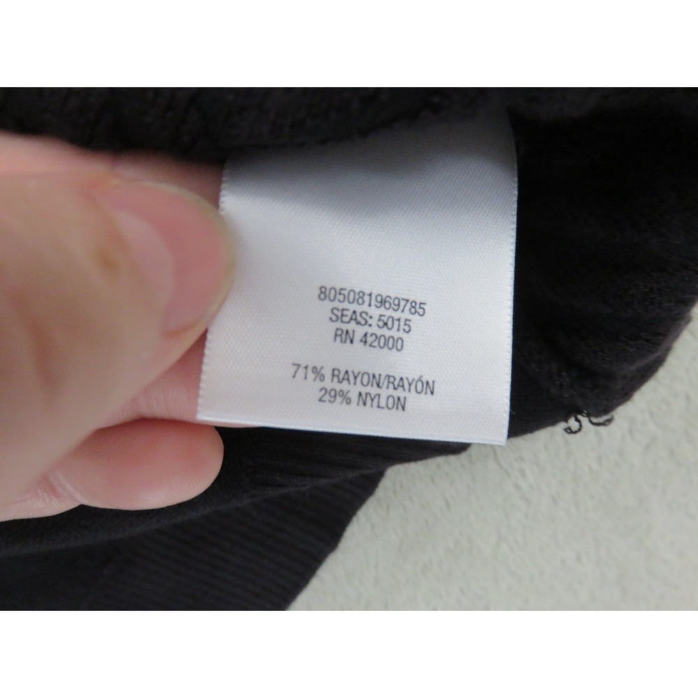 Jaclyn Smith Collection Black Diamond Textured Knit Sweater XXL 3/4 Sleeve NEW - Picture 9 of 12